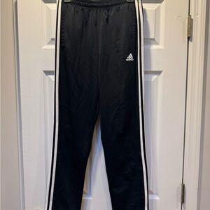 Adidas Men’s Black Joggers with White Stripes